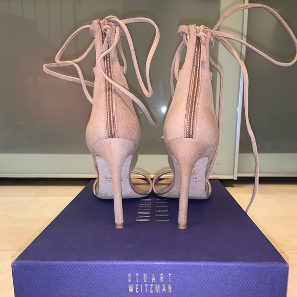 Stuart Weitzman Shoes Stuart Weitzman Legwrap Strappy Blushnude Heels Poshmark